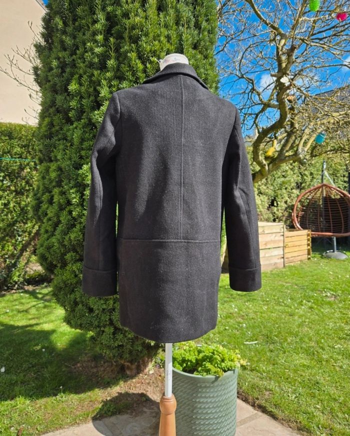 Manteau à col tailleur noir taille L - photo numéro 2