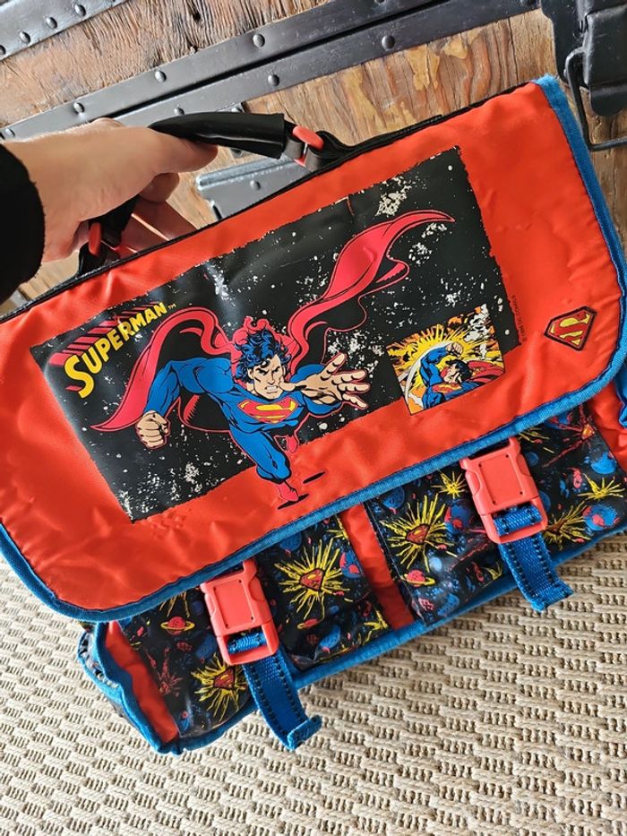 Cartable superman vintage - photo numéro 2