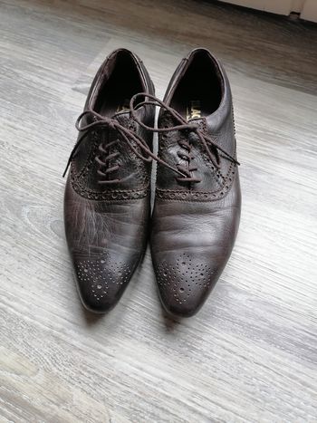 Chaussures habillés homme en cuir marron avec lacets Blackstone