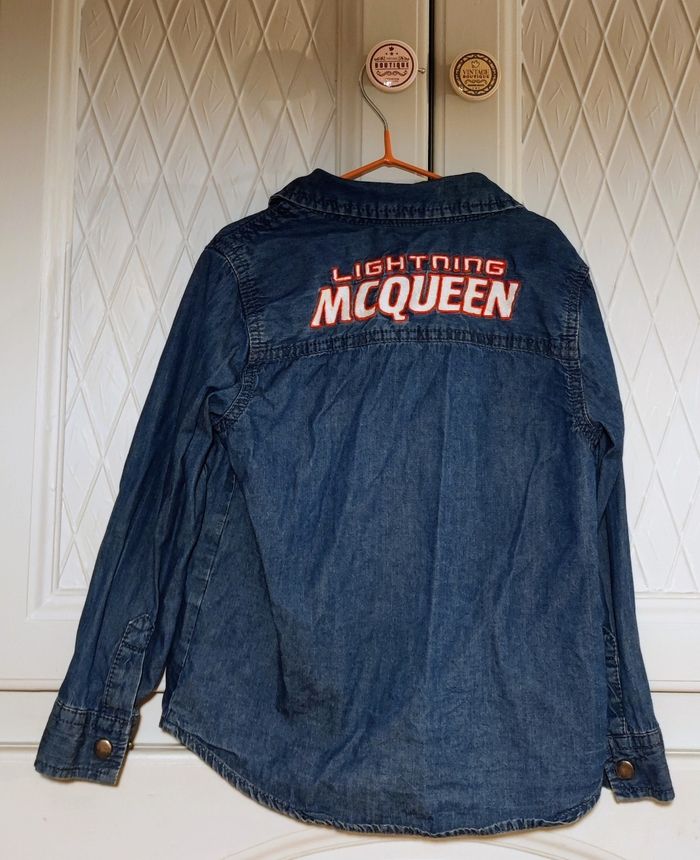 Chemise 🌿 en jean 🐦 Cars Disney ✨ 3 ans 🧸 - photo numéro 3