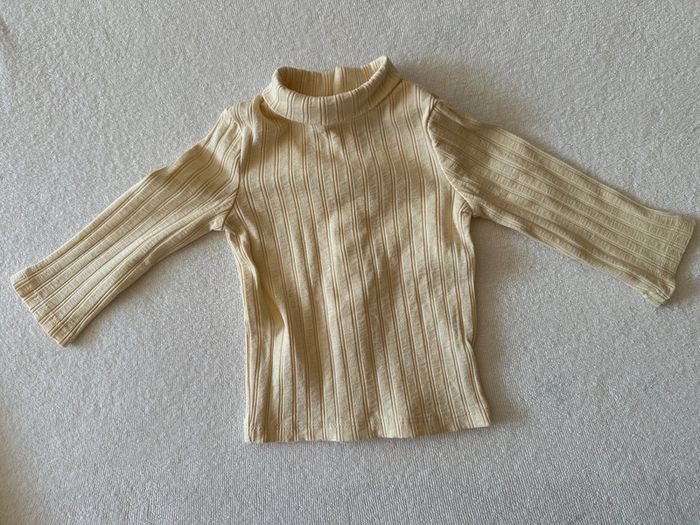 Top côtelé crème Kiabi 3 mois