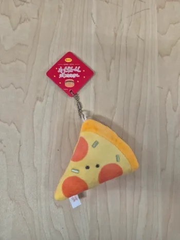 Porte-clés peluche Tsuburana Hitomi "Fast Food" : Pizza