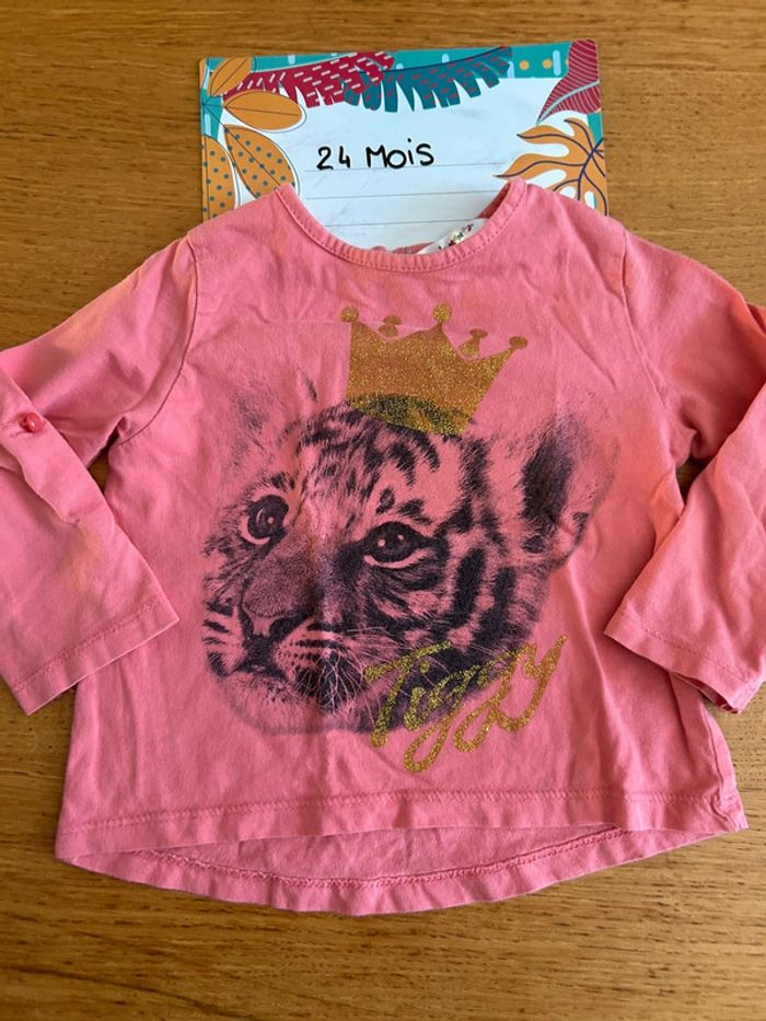 Lot de tee-shirts ML fille - 17 pièces - 24 mois - photo numéro 11