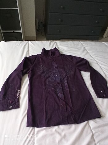 Chemise violine 10 ans bikool