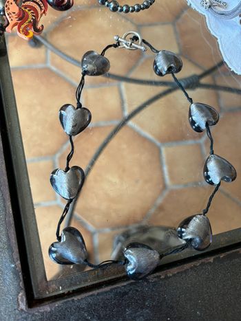 Collier verre de murano cœur