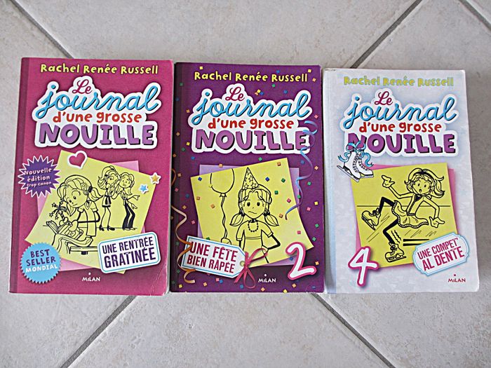 Lot de 3 livres enfant Le Journal d’une Grosse Nouille – Tomes 1, 2 et 4