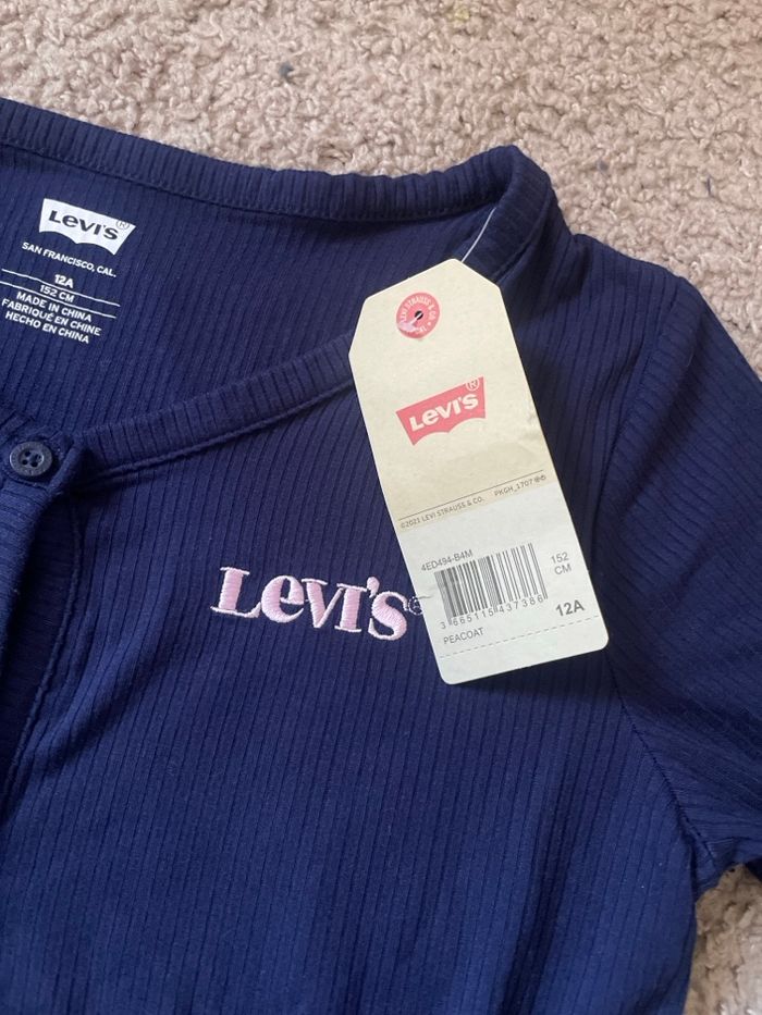 Cardigan Levi’s bleu marine – Taille 12A - Neuf - photo numéro 3