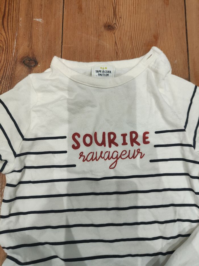 Lot 4 Tee shirt taille 9 mois. - photo numéro 6