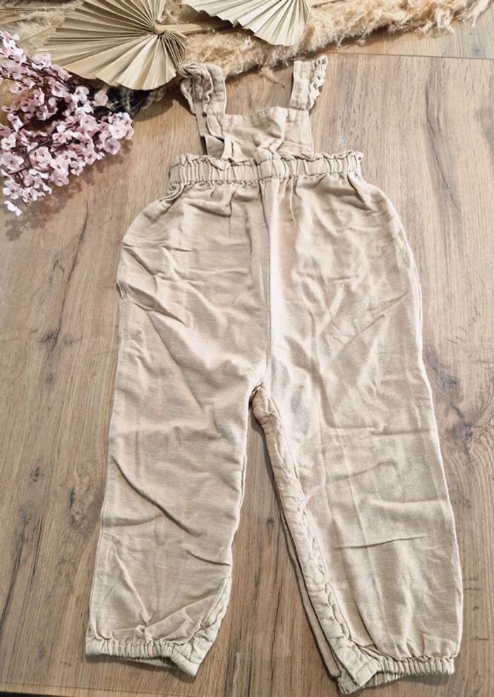 Salopette beige 9-12 mois Name it