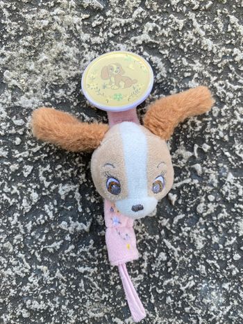 Attache tétine Disney la belle et le clochard neuve lady