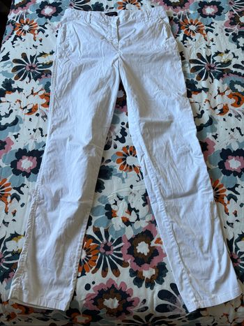 Pantalon blanc Caroll