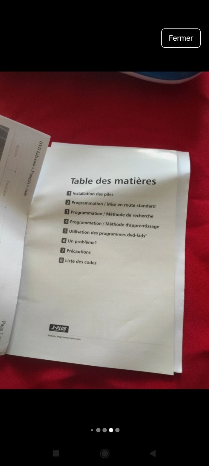 Télécommande DVD kids j17 - photo numéro 5