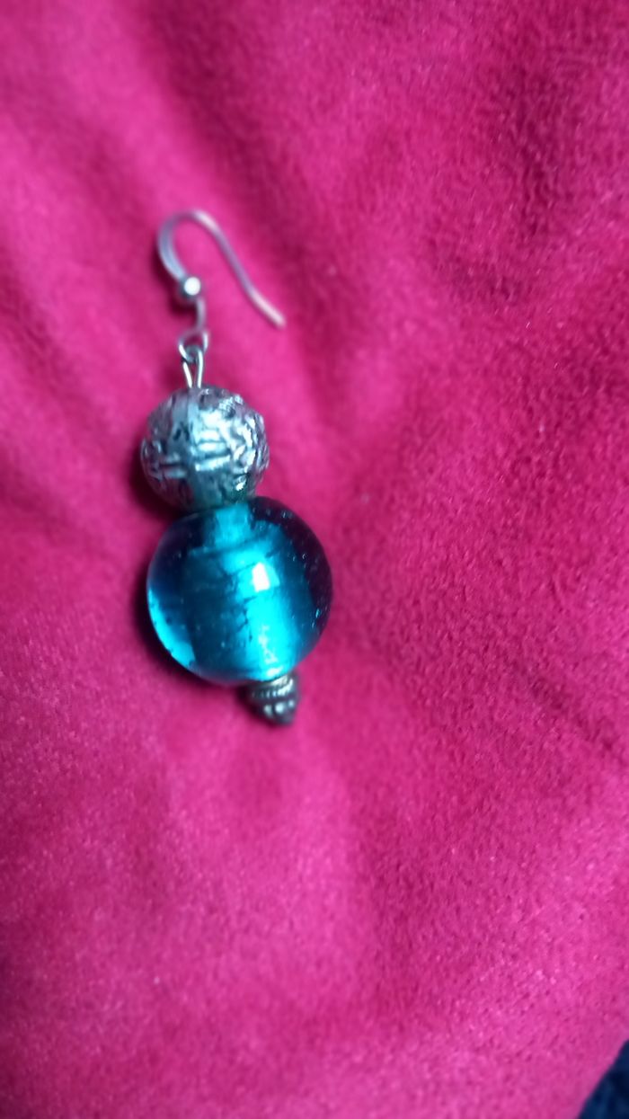 Boucles D'oreilles Venezia Turquoise 5 cm - photo numéro 3