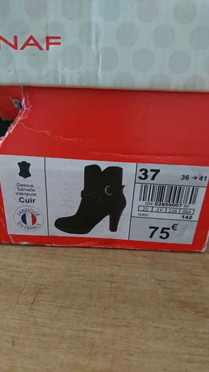 Bottines cuir nafnaf made in France - photo numéro 5