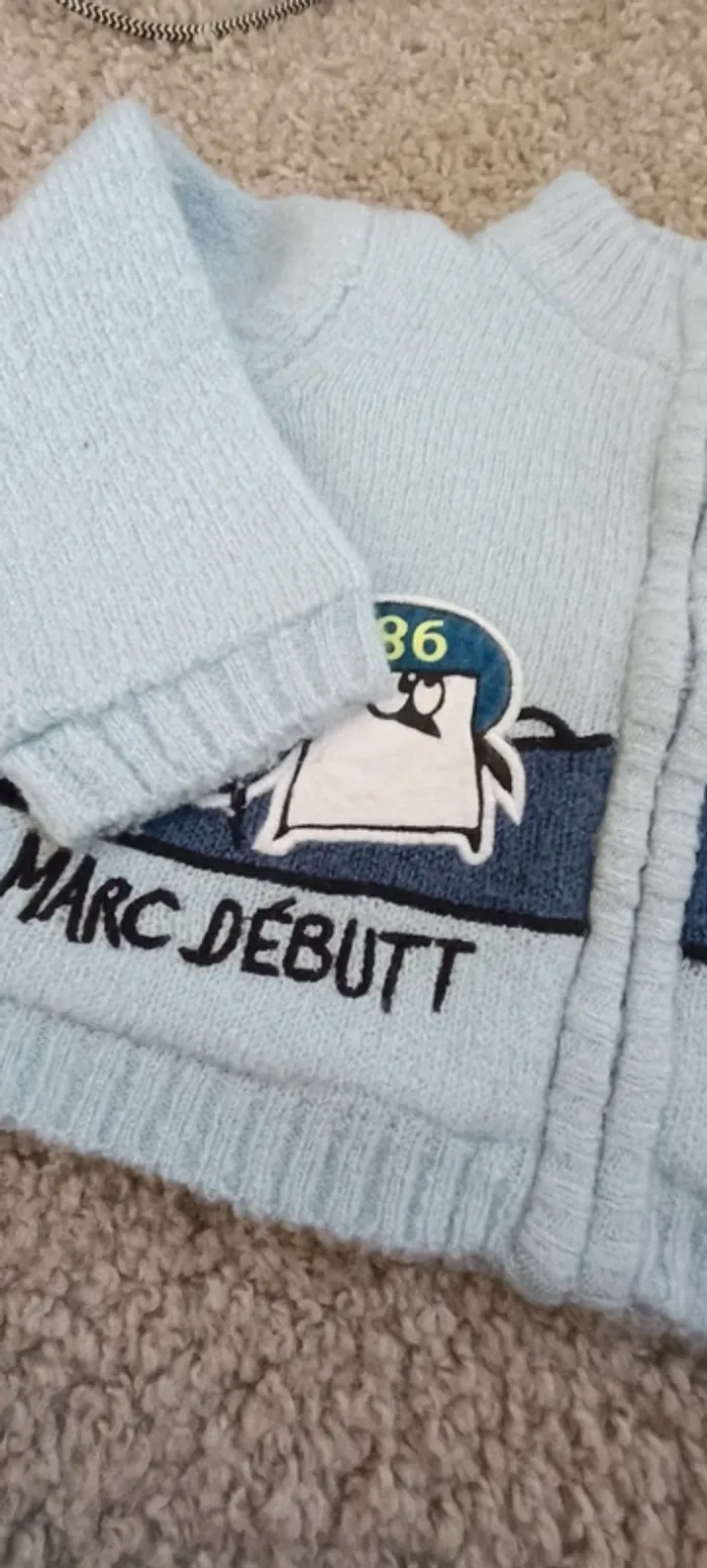 Gilet épais garçon 6 mois - photo numéro 2