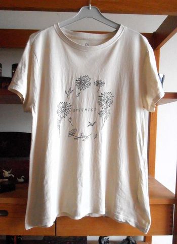 T-shirt fleuri femme, 100% coton bio, Primark, taille S 36