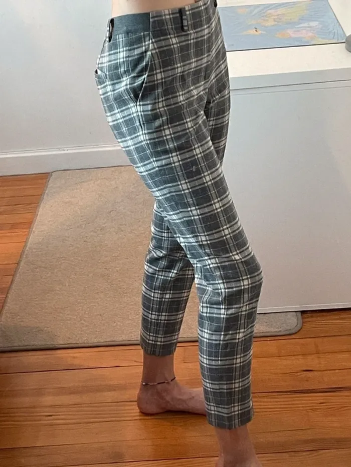 Pantalon carreaux Uniqlo Taille M - photo numéro 1