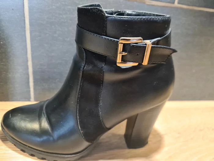 Bottines noires à talons taille 38 - photo numéro 5