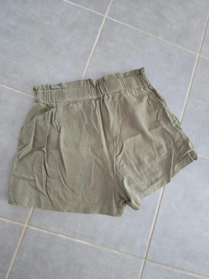 Short kaki taille haute - photo numéro 3
