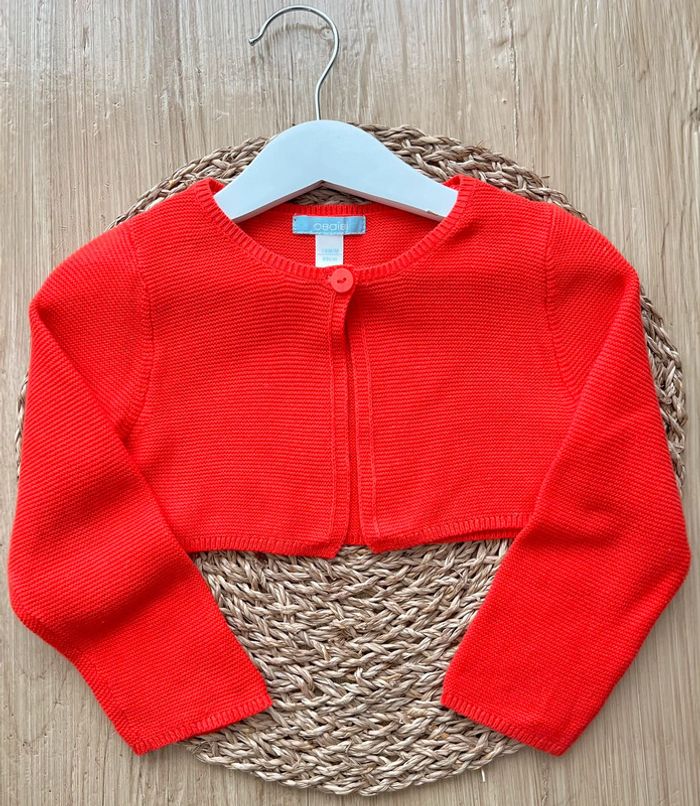 Boléro tricot rouge Obaïbi