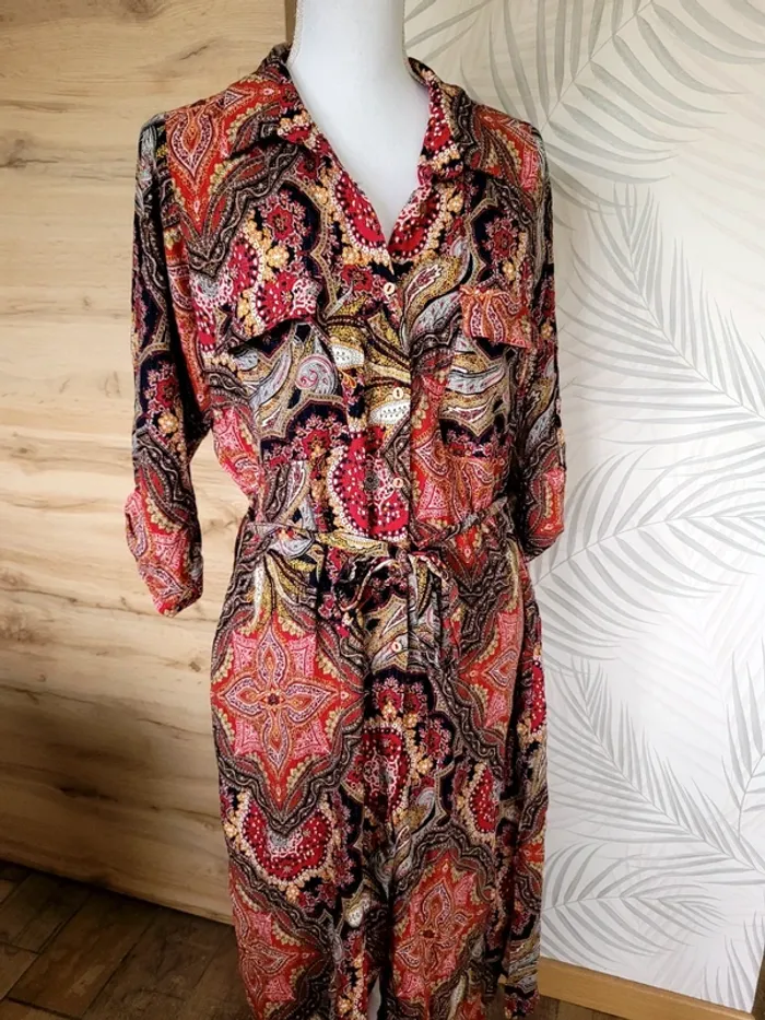 Robe paprika taille S femme - photo numéro 3