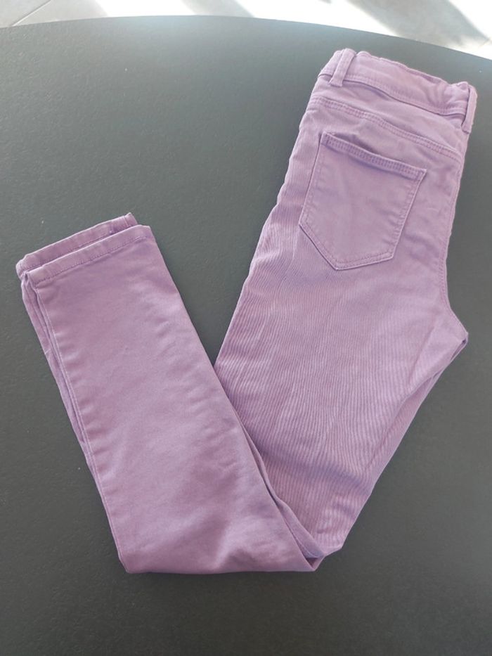 Pantalon skinny kiabi 9 ans violet - photo numéro 2