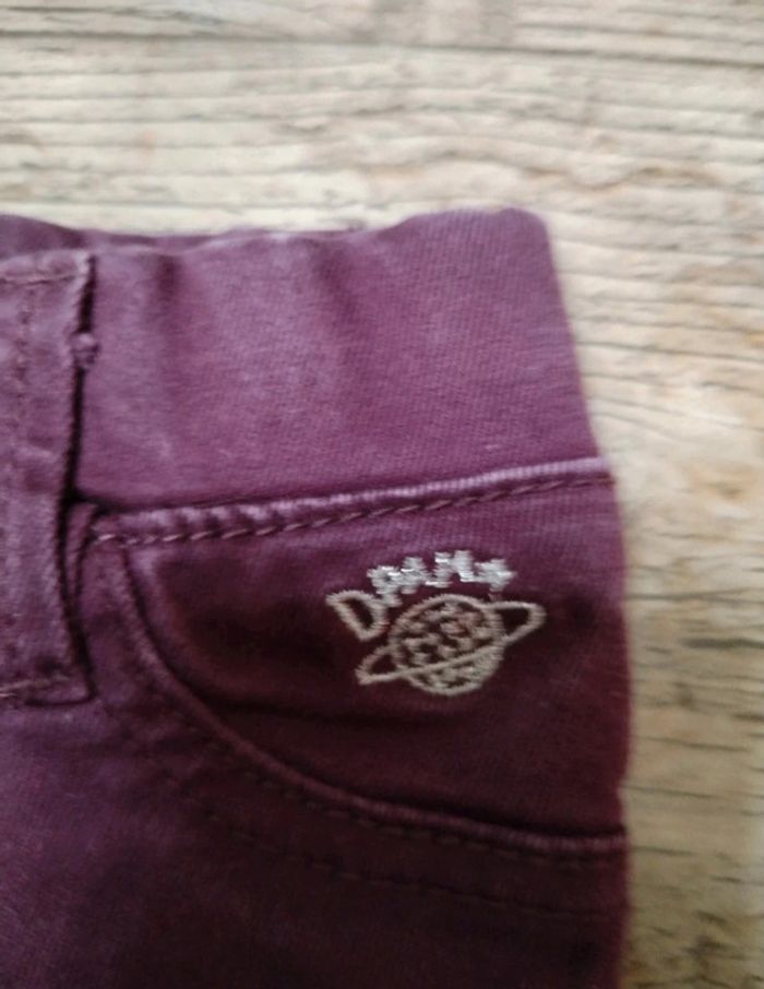 Joli pantalon en jeans fille 3 mois DPAM - photo numéro 2