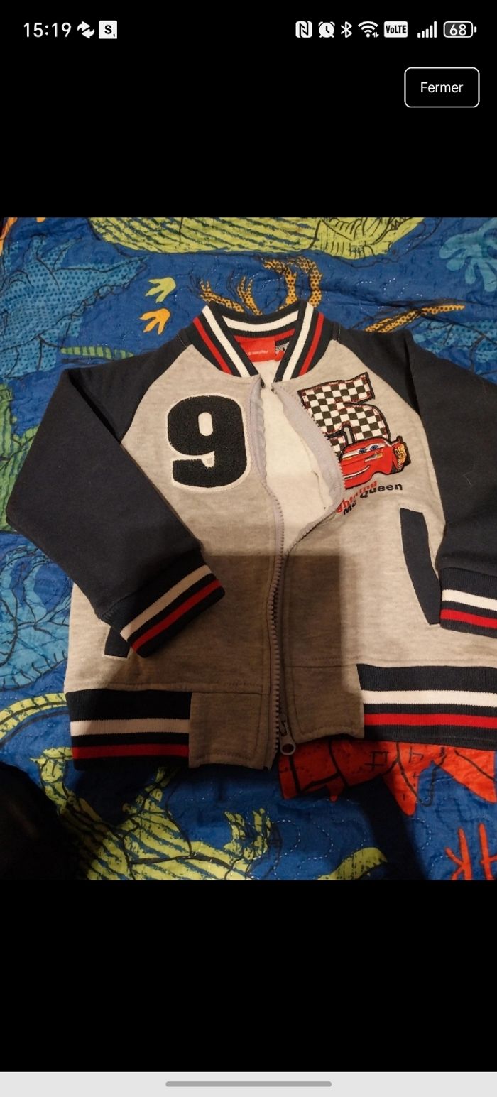Veste cars 3 ans