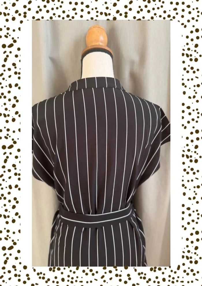Robe courte SHEIN noire à rayures – Taille M (38) - photo numéro 5