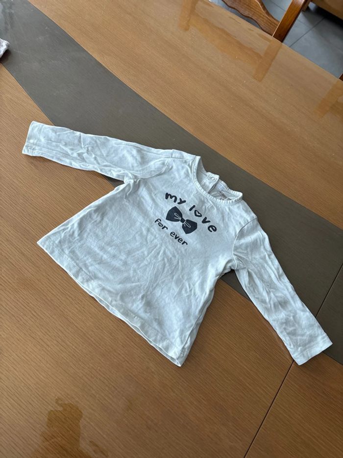 T-shirt manches longues 12 mois