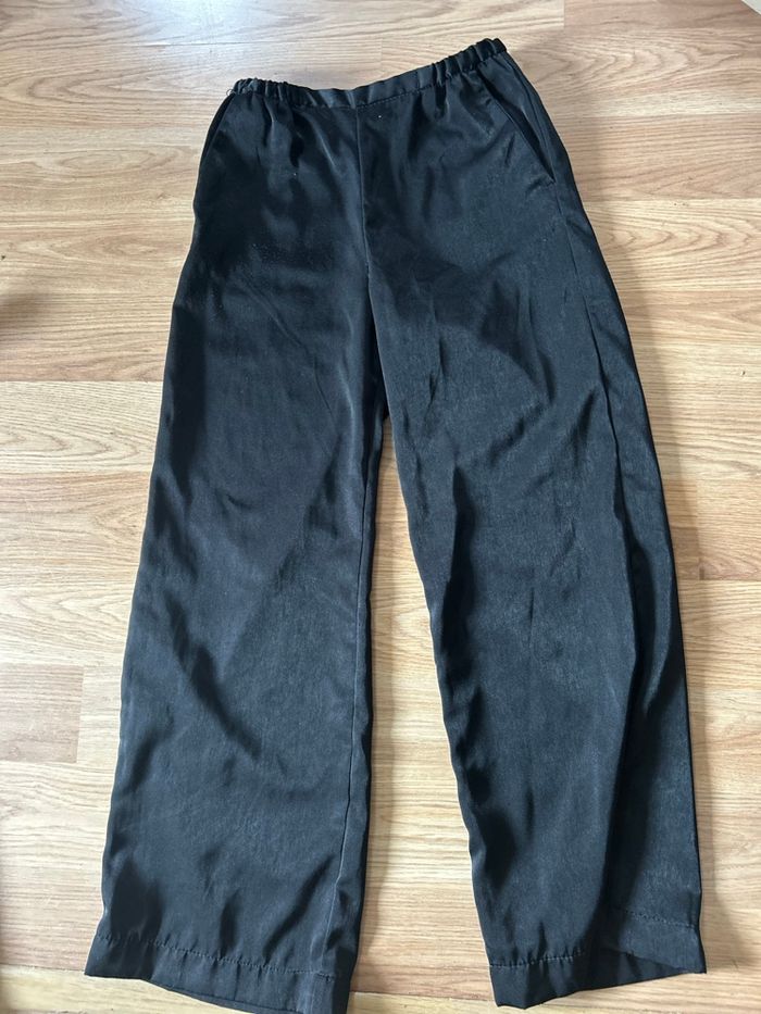 Pantalon effet satin large - photo numéro 3