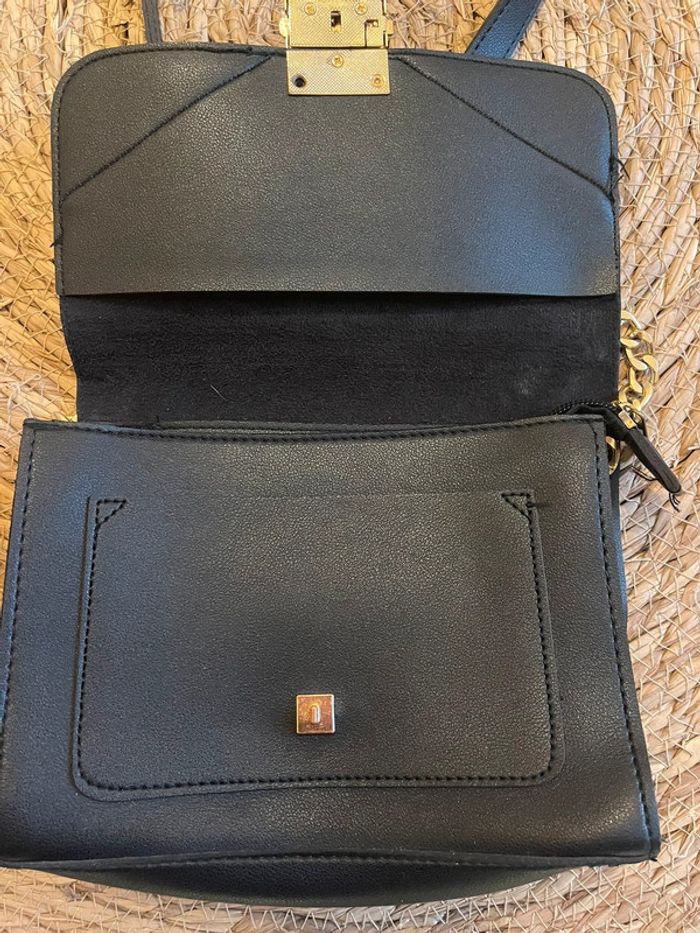 Sac à main noir et doré - photo numéro 8