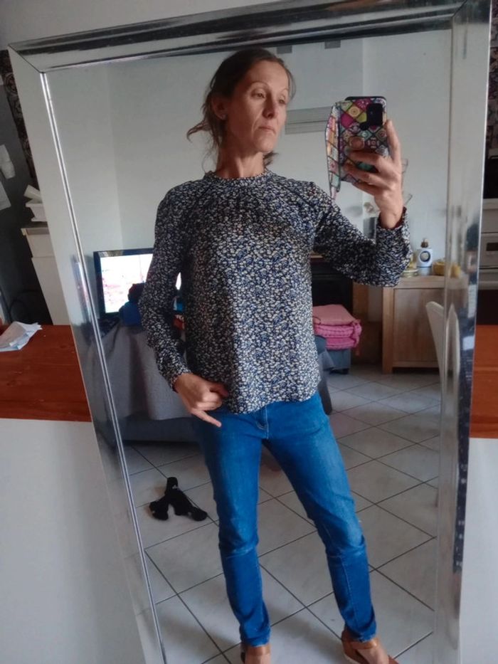 Blouse femme s fleurs c39