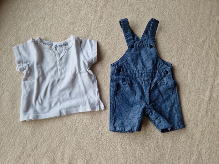Ensemble salopette et t-shirt noukies 3m - photo numéro 7