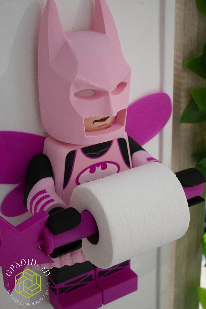 Dévidoir de papier toilette ou simple décoration murale dans un style Lego - photo numéro 5