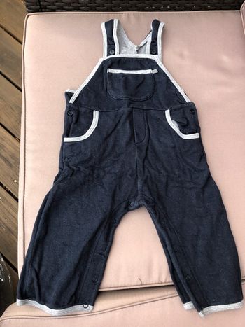 Salopette petit bateau 100% coton 1 an 12 mois