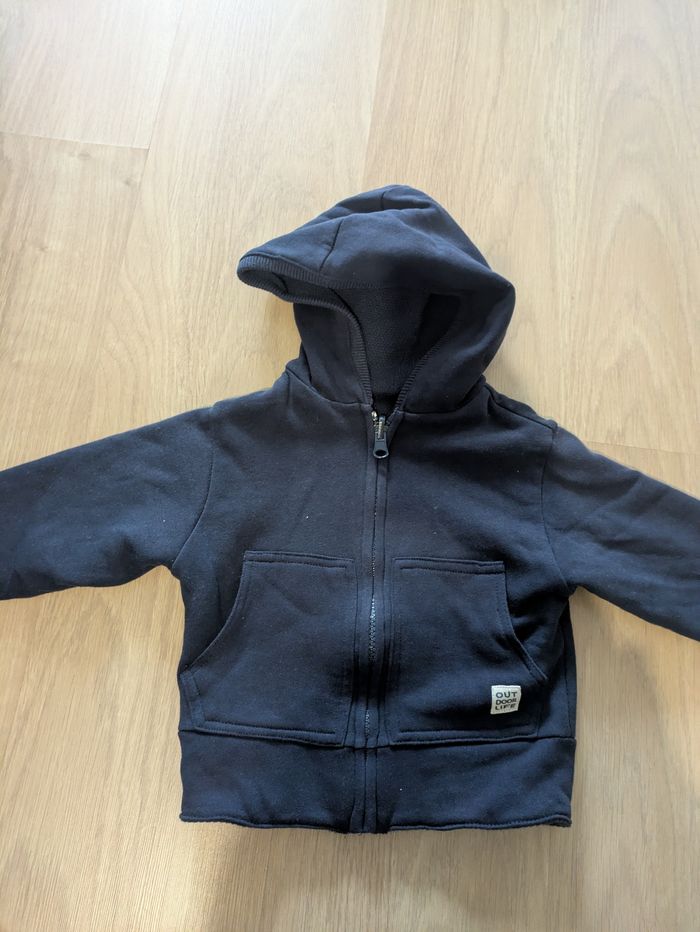 Gilet bleu marine réversible 12mois