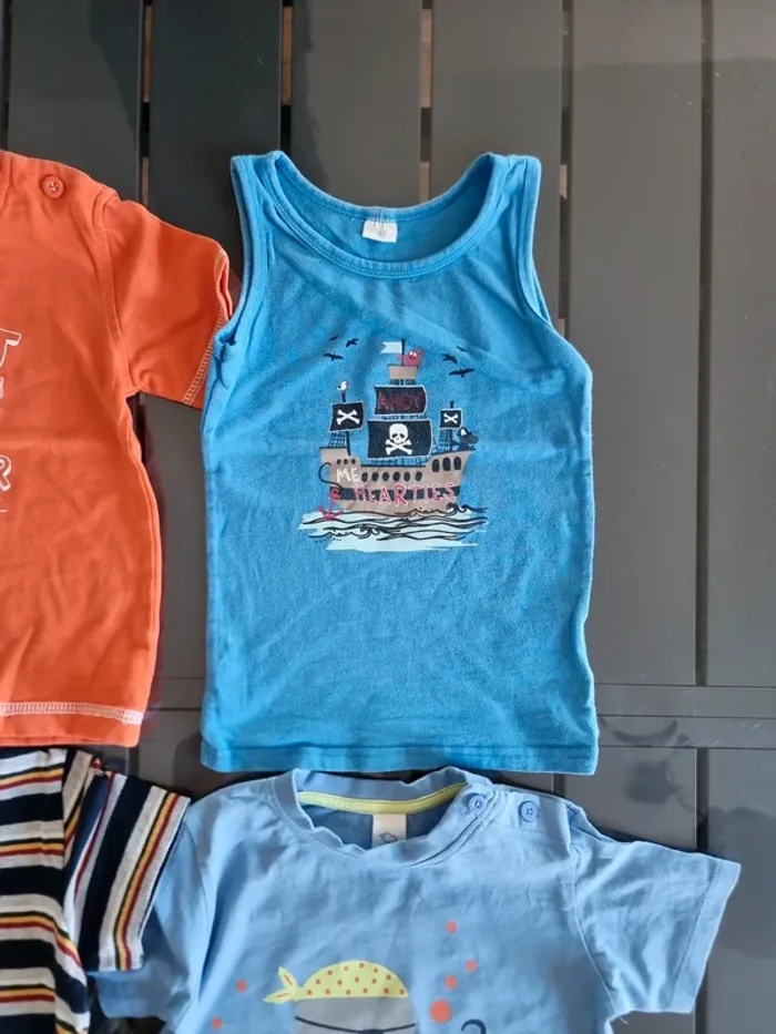 Lot 6 t-shirt 2ans - photo numéro 7