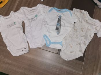 Lots de 4 bodys manches courtes