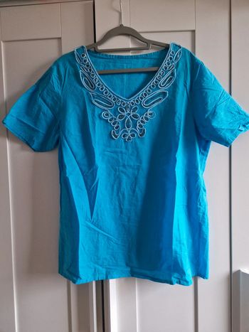 Blouse turquoise, TU