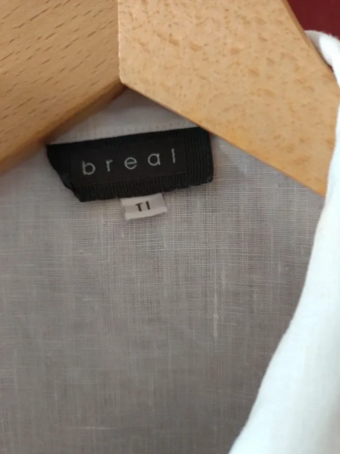 Chemise veste Breal 100% lin t.38/40 - photo numéro 5