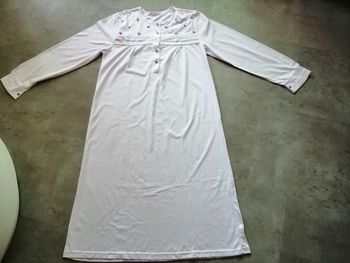 Chemise de nuit parme coton Taille unique