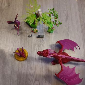 Playmobil 9134 gardienne des fées avec dragons manque des fleurs