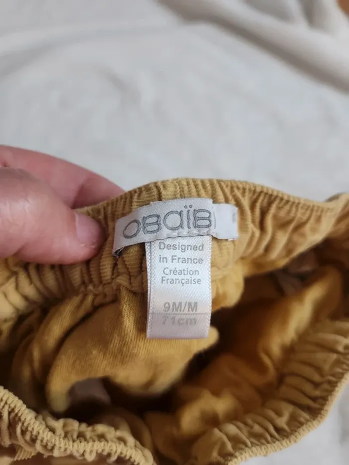 Joli ensemble haut + short bébé fille Sergent Major et Obaibi 9 mois - photo numéro 6