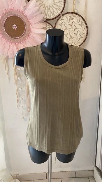 Débardeur kaki 100% coton