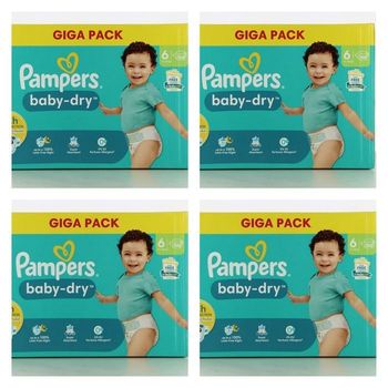 Lot de 432  Couches Pampers Baby Dry 13-18KG Taille 6 Neuf