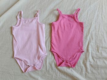 2 bodies bretelles rose