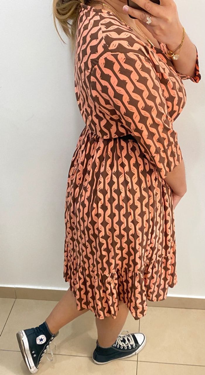 Superbe Robe Fluide Imprimée Taille Unique - photo numéro 6
