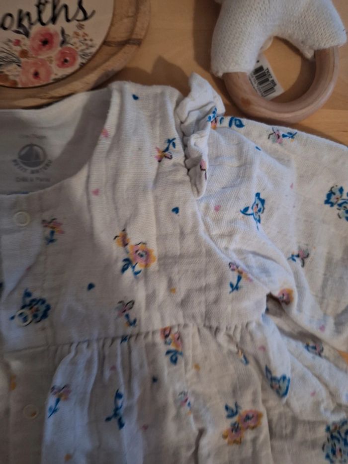 Robe pour fille taille 12mois marque petit bateau très bon état - photo numéro 3