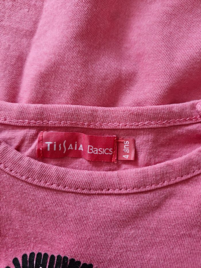 T-shirt manches longues enfant fille 4 ans Tissaia - photo numéro 4